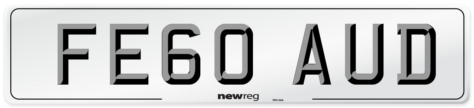 FE60 AUD Number Plate from New Reg